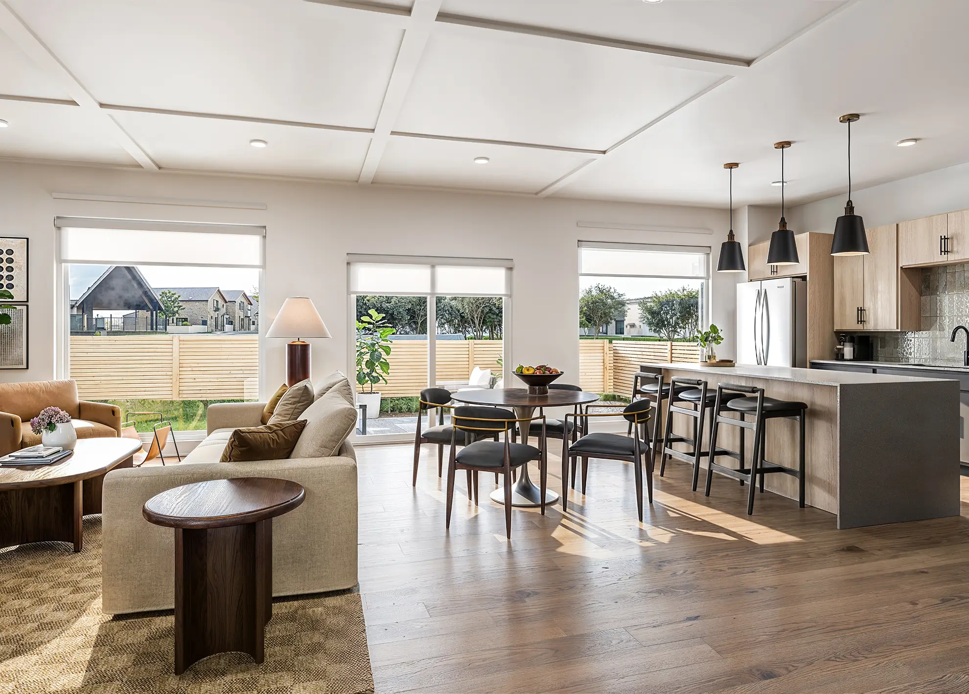 a contemporary kitchen