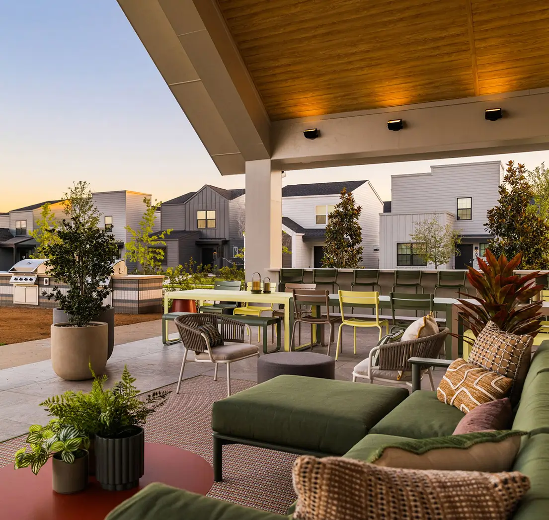 Covered seating area